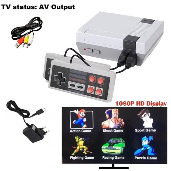 display Retro mängukonsool koos 620 sisse ehitatud mänguga +2pulti.SOODUSMÜÜK!