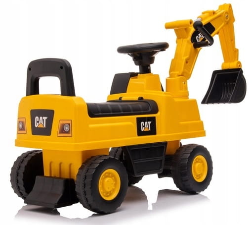 Pealeistutav CAT ekskavaator liigutatava kopaga.