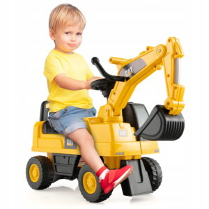 Pealeistutav CAT ekskavaator liigutatava kopaga.