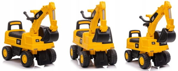 Pealeistutav CAT ekskavaator liigutatava kopaga.