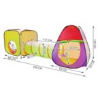 Laste telgikomplekt  tunneli ja  200 palliga.