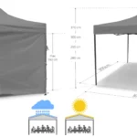 PopUp telk/aiapaviljon 3x3m,+4 seina.Roheline .