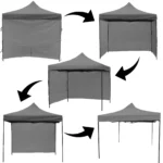 PopUp telk/aiapaviljon 3x3m,+4 seina.Roheline .
