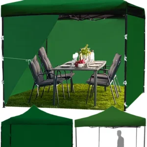 PopUp telk/aiapaviljon 3x3m,+4 seina.Roheline .
