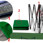 PopUp telk/aiapaviljon 3x3m,+4 seina.Roheline .