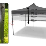 PopUp telk/aiapaviljon 3x3m,+4 seina.Roheline .