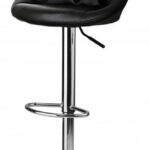 HOKER-BAROWY-SREBRNY-LOFT-KRZESLO-BAROWE-OBROTOWE-Material-siedziska-skora-sztuczna Baaritool "Hoker" 2tk. tepitud ja ökonahast.Must.Tasuta kulleriga koju!