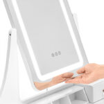 Tualettlaud valgustatud peegli ja tooliga.Tasuta kulleriga koju!