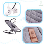 KX5105 LULILO Bujaczek leżaczek ROKULO dla niemowląt + zabawki Laste ergonoomiline lamamistool/kiiktool "Lulilo".