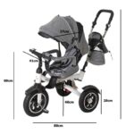 Trike Fix V3  3 rattaline jalgratas/jalutuskäru,must ja hall.Tasuta kulleriga koju!