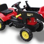 Pedaalidega traktor käru ja laaduriga XXL.Punane ja roheline.Tasuta kulleriga koju!