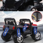 Laste elektriauto JEEP,4x4,amordid,MP3,pult.Punane mustaga.Tasuta kulleriga koju!