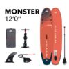SUP-laud Aqua Marina MONSTER 366x84x15cm.BT-23MOP.Tasuta kulleriga koju!