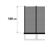 Batuudi turvavõrk, välimine (12Ft) 366-374cm.,Sobib 8 postiga batuudile.