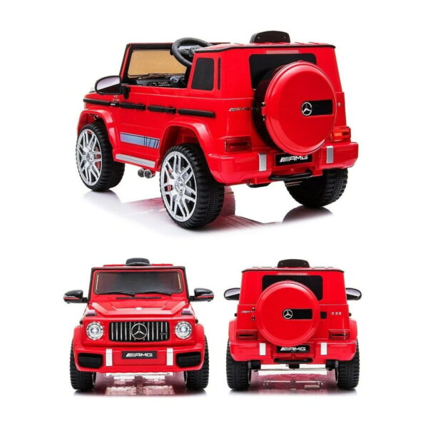 Laste VIP elektriauto MB G63, must,punane ja valge  ,4x45W,nahkiste,pehmed eva rattad.Tasuta kulleriga koju! - Image 6