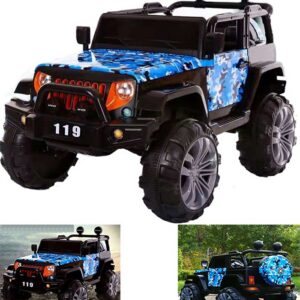 JEEP-J19G-4x4-NA-AKUMULATOR-AUTO-MP3-GRAFITI-BUJAK111 Laste elektriauto JEEP,4×4,MP3,pult.Tasuta kulleriga koju!