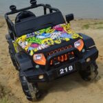 JEEP-J19G-4x4-NA-AKUMULATOR-AUTO-MP3-GRAFITI-BUJAK1111 Laste elektriauto JEEP,4×4,MP3,pult.Tasuta kulleriga koju!