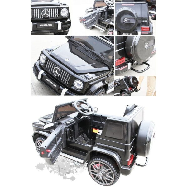 Laste VIP elektriauto MB G63, must,punane ja valge  ,4x45W,nahkiste,pehmed eva rattad.Tasuta kulleriga koju! - Image 9
