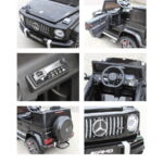 Laste VIP elektriauto MB G63, must  ,4x45W,nahkiste,pehmed eva rattad.Värvivalik!Tasuta kulleriga koju!