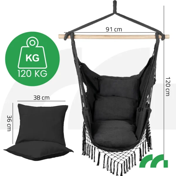 418760216 Ripptool Brazilian XL +2 patja,peatugi ja kott,tumehall,makramee.