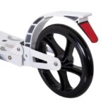 Hulajnoga-miejska-skladana-AILO-kola-200mm-amortyzator-przod-tyl-biala-GIMME-144053 Tõukeratas amortidega -kuni 100kg (valge ).