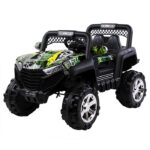 Laste elektriauto JEEP,4x4,amordid,MP3,pult.Must rohelisega.Tasuta kulleriga koju!