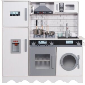 Kvaliteetne,suur 93x96x30cm.ja täisvarustuses  puidust laste mänguköök  lisadega.Tasuta kulleriga koju!