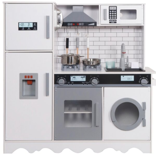 Kvaliteetne,suur 93x96x30cm.ja täisvarustuses  puidust laste mänguköök  lisadega.Tasuta kulleriga koju!