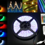 Veekindel LED riba SMD 5050 RGB pult + valge 5m.
