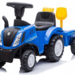 JEZDZIK-PCHACZ-TRAKTOR-Z-PRZYCZEPKA-NEW-HOLLAND-TRAKTOREK-SWIATLO-DZWIEK
