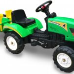 Pedaalidega traktor haagisega XXL.Roheline ja punane.Tasuta kulleriga koju!