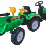 Pedaalidega traktor haagisega XXL.Roheline ja punane.Tasuta kulleriga koju!