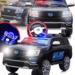 67f7b0c0897052d855c62092_AUTO NA AKUMULATOR POLICYJNE 1 Laste elektriauto Police ,heliefektid,amordid,mp3,pult.Tasuta kulleriga koju!