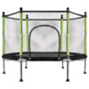 Trampolina-ogrodowa-dla-dzieci-siatka-140-cm-zielona-169836 Batuut 140cmx118cm.Roheline.