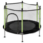 Trampolina-ogrodowa-dla-dzieci-siatka-140-cm-zielona-169837 Batuut 140cmx118cm.Roheline.