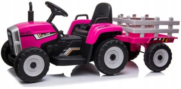 Elektriline traktor haagisega,2x45W,värvivalik! usb, muusika,Led,pult.Tasuta kulleriga koju!