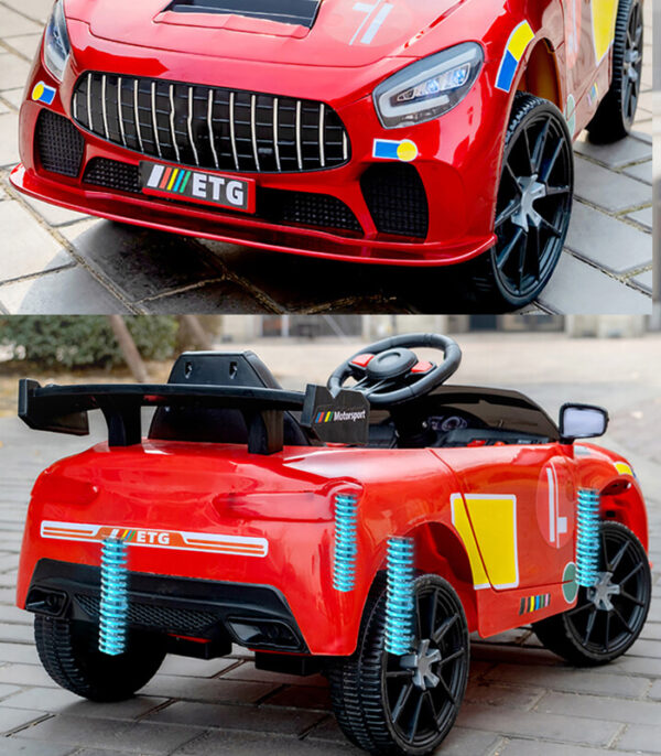 Laste elektriauto "ETG" ,amordid,LED,pult,punane ja sinine.Tasuta kulleriga koju! - Image 2