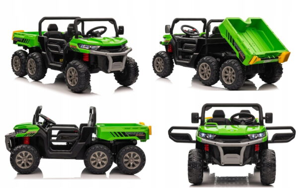 Kahekohaline  veoauto 6 ratast 24v 4x4 puldiga EVA nahast 300w.Tasuta kulleriga koju! - Image 5