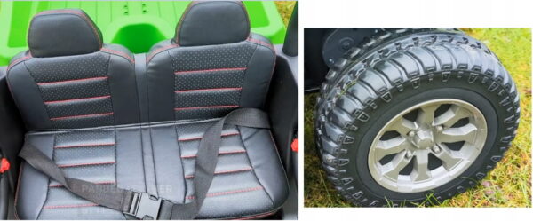 Kahekohaline  veoauto 6 ratast 24v 4x4 puldiga EVA nahast 300w.Tasuta kulleriga koju! - Image 7