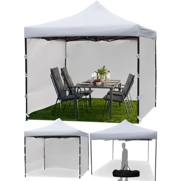 PopUp telk/aiapaviljon 3x3m,+4 seina,valge.