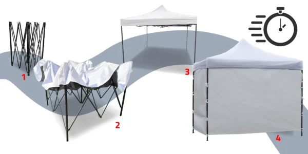PopUp telk/aiapaviljon 3x3m,+4 seina,valge.Tasuta kulleriga koju! - Image 5