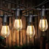 Päikesepatareiga aiavalgustid/valguskett, IP44, 15x LED-pirnid XL ,E27,15m + kaugjuhtimispult