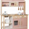 Puidust laste mänguköök,roosa .