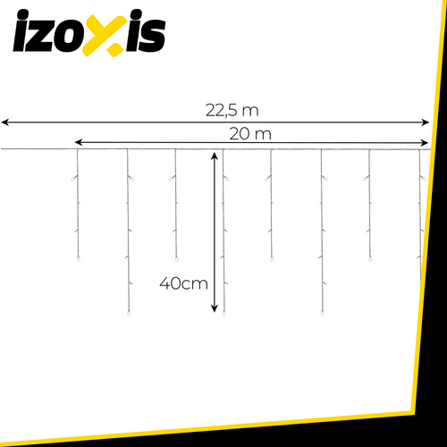 Jõulutuled,jääpurika​d 500led,22,5m.,külm valge.