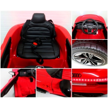 Elektriauto Audi "RS Etron GT",4x4,lisadega,nahksisu,must,punane.Tasuta kulleriga koju!