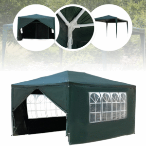 Aiapaviljon/telk 3x4m.Roheline.4 seina,2 akendega, 2 lukuga.Tasuta kulleriga koju!