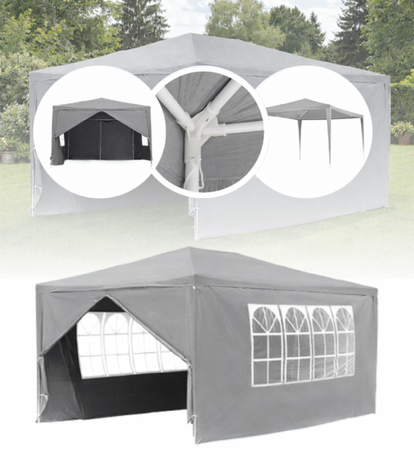 Aiapaviljon/telk 3x4m.Roheline.4 seina,2 akendega, 2 lukuga.Tasuta kulleriga koju!