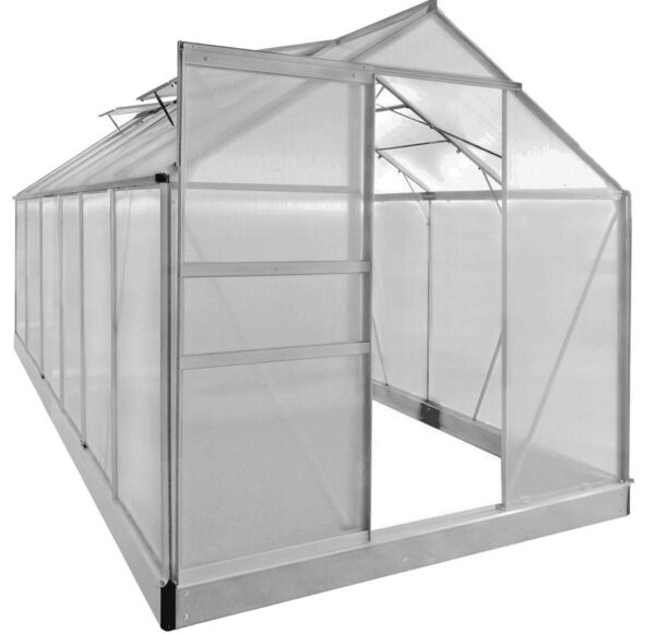 7,22 Polükarbonaadist kasvuhoone 7,22 m²,3,8x1,9m.Tasuta kulleriga koju!