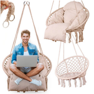 Võrktool/Ripptool  suure padjaga,beez-ecru.