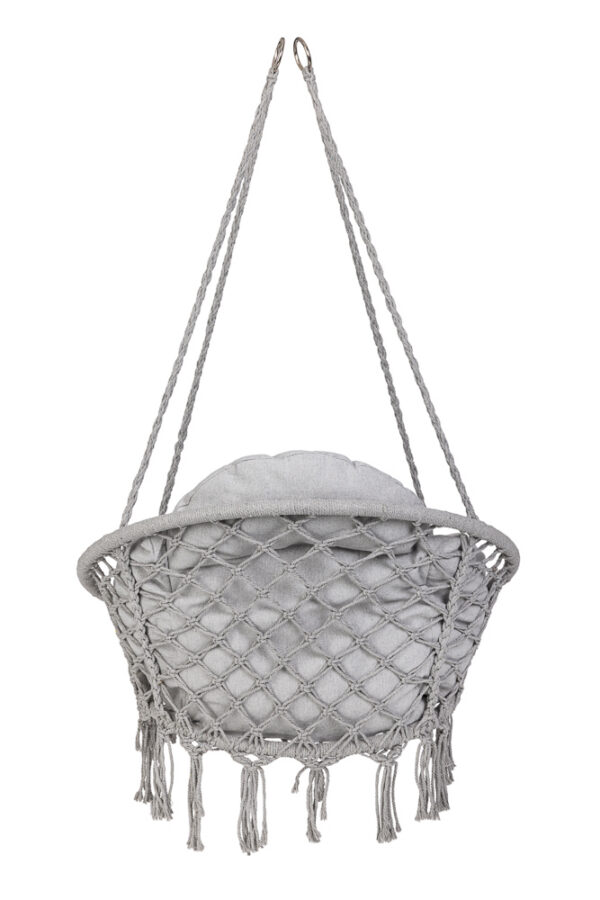 Hustawka-ogrodowa-bocianie-gniazdo-z-poduszka-XXL-szary-120kg-153819 Võrktool/Ripptool suure padjaga,hall. 2tk tasuta kulleriga koju!